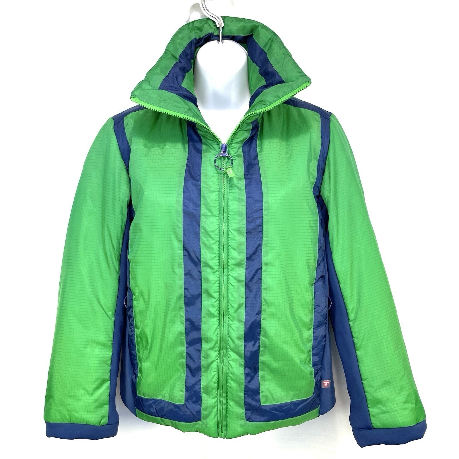 Neve Ck Bradley Ski Jacket Womens S Green Blue Primaloft Insulated Nwt